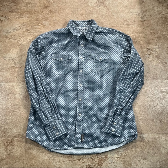 wrangler retro preium Western‎ Pearl Snap button up shirt - Picture 1 of 4